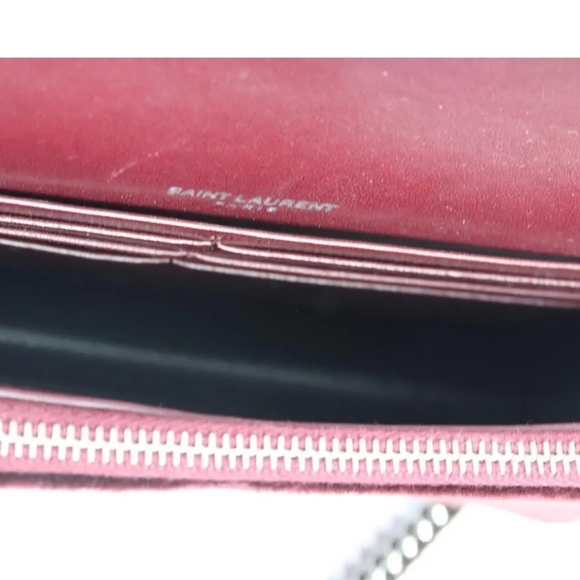 Rare Saint Laurent Kate Monogramme Crystal embellished Velvet shoulder bag, EUC - Picture 7 of 8